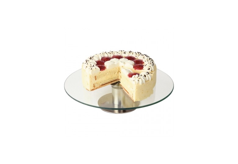 Glass rotating cake stand d 300 mm