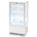 Настільна холодильна вітрина з світлодіодним освітленням (біла) 78 л. STALGAST 852173