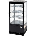Настільна холодильна вітрина з світлодіодним освітленням (чорна) 78 л. STALGAST 852174