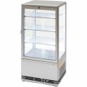 Настільна холодильна вітрина з світлодіодним освітленням (срібна) 78 л. STALGAST 852175