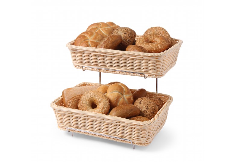 Корзина для хлеба и булочек (набор из 2-х штук), прямоугольный GN 1/2 360 x 280 x 90/315 мм. HENDI 561201