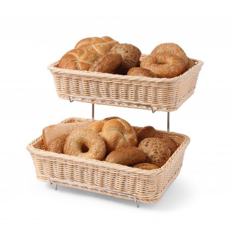 Кошик для хліба та булочок (набір з 2-х штук), прямокутний GN 1/2 360 x 280 x 90/315 мм. HENDI 561201