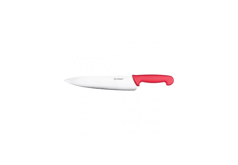 Нож кухонный 25 см. красный