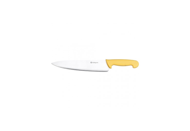Нож кухонный 25 см. желтый