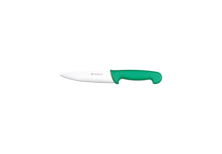 Нож кухонный 21 см. зеленый