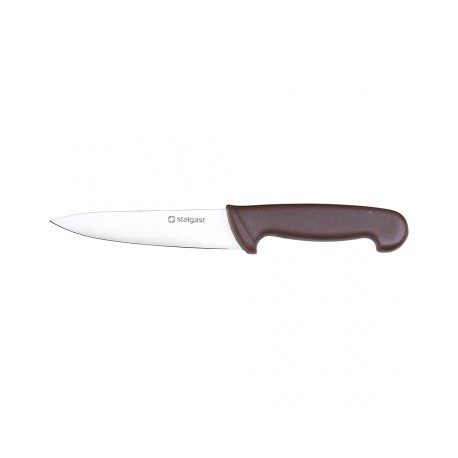Нож кухонный 16 см. коричневый