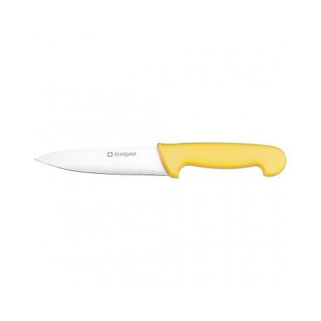 Нож кухонный 16 см. желтый