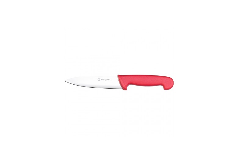 Нож кухонный 15 см. красный
